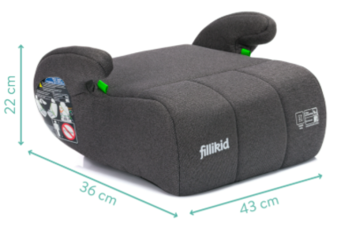Preview: Fillikid Sitzerhöhung Comfort grau